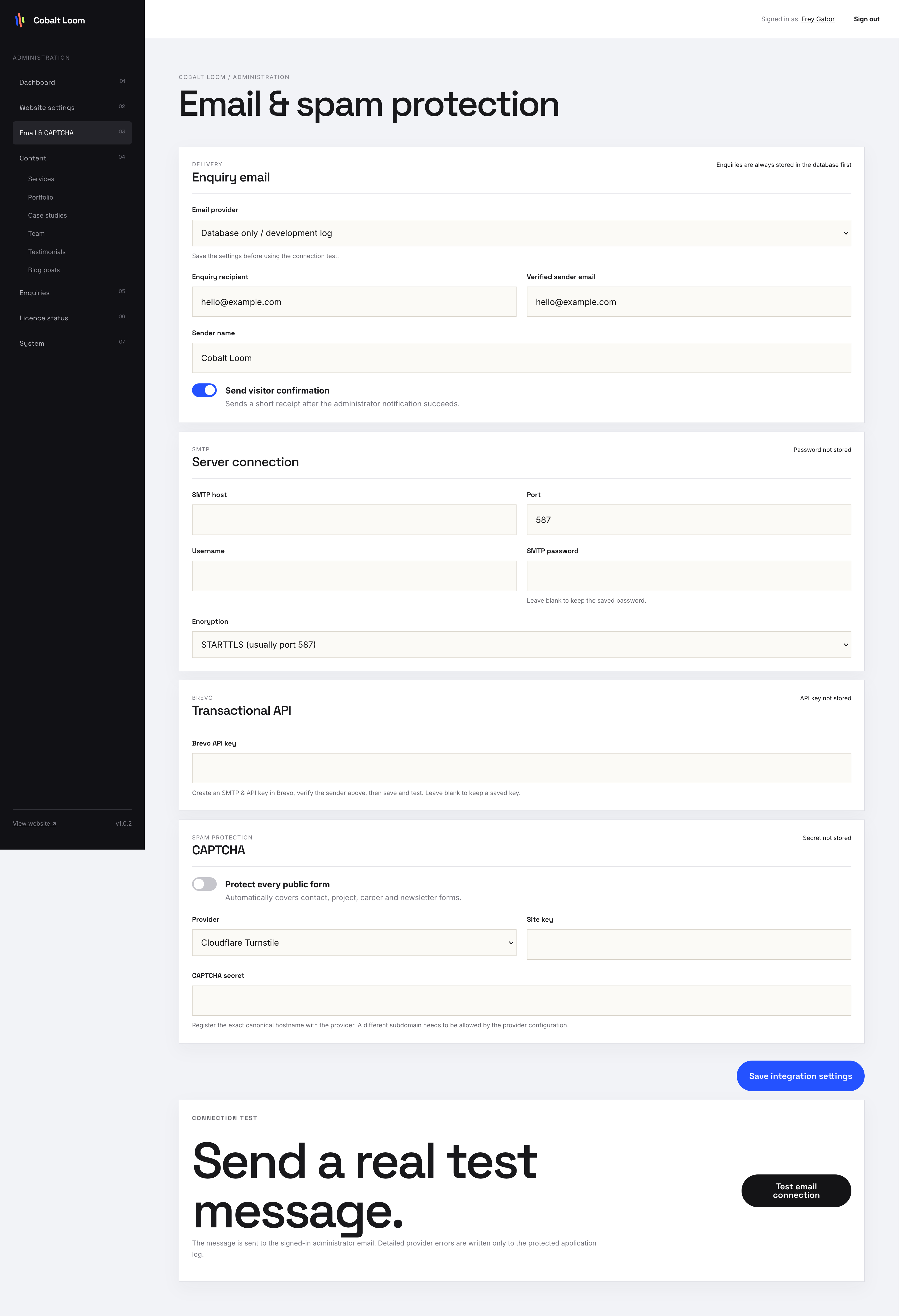 Cobalt Loom Creative Agency interface screenshot 10