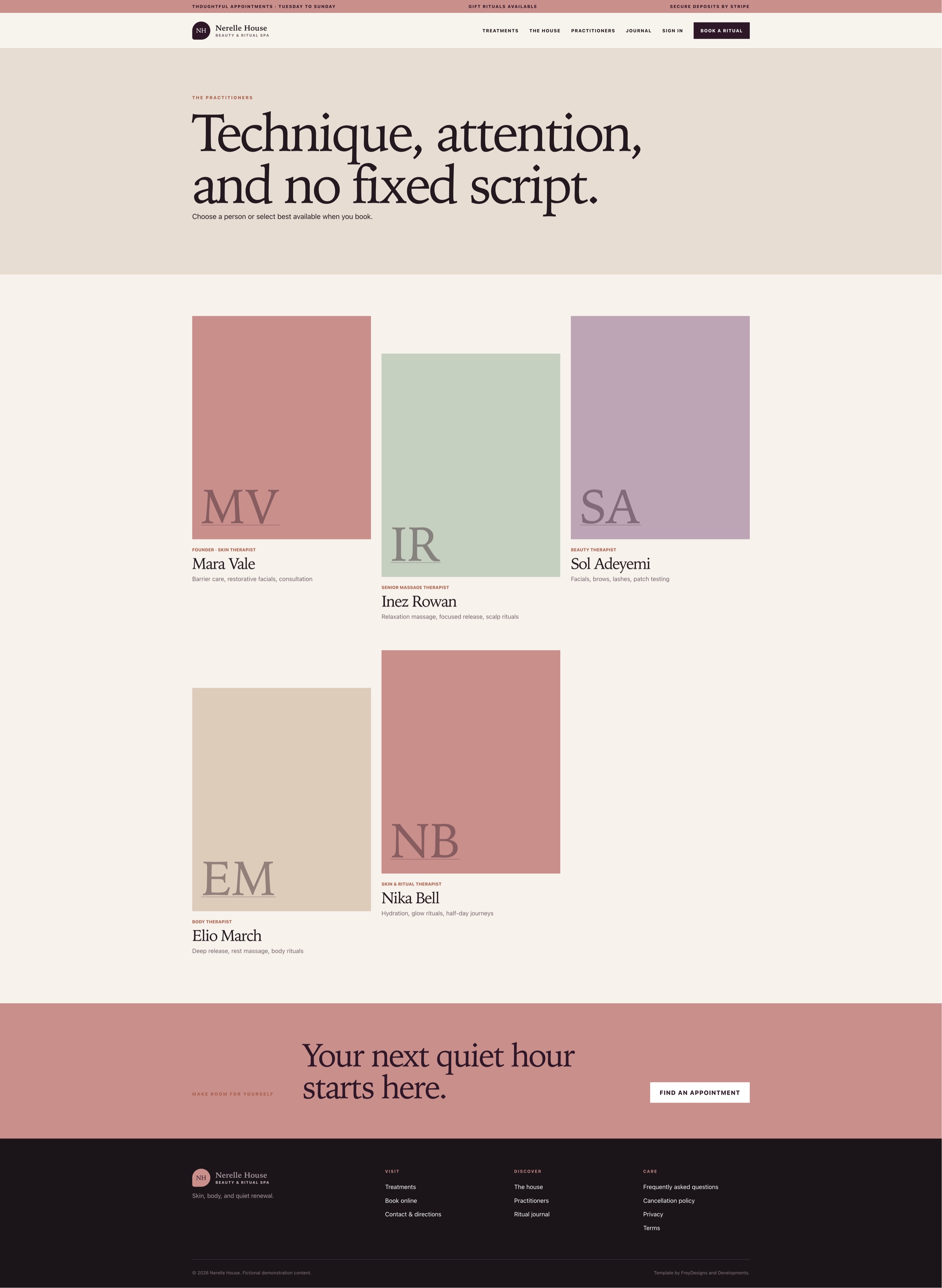Nerelle House — Beauty & Ritual Spa public and administration screenshot 4