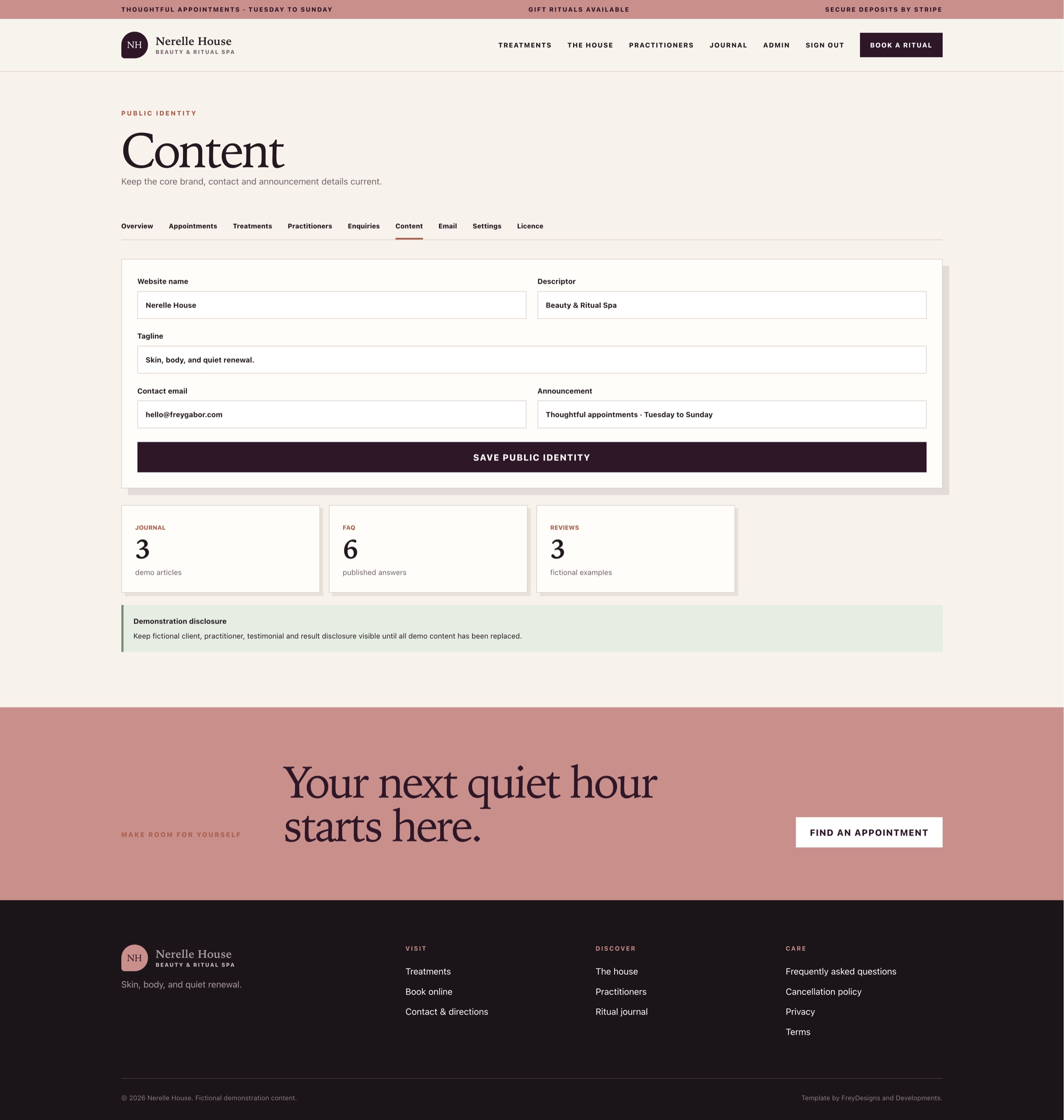 Nerelle House — Beauty & Ritual Spa public and administration screenshot 18