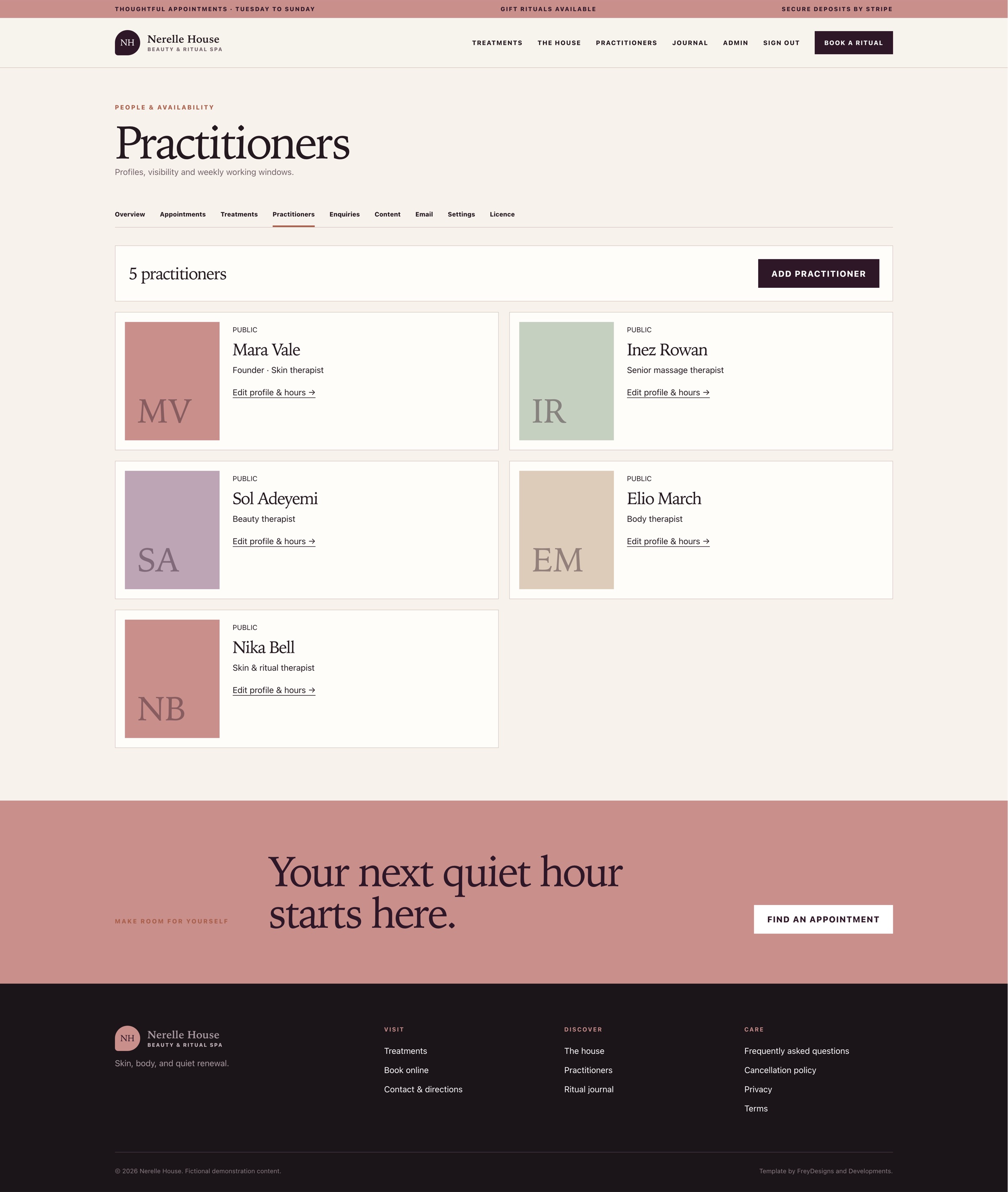 Nerelle House — Beauty & Ritual Spa public and administration screenshot 17