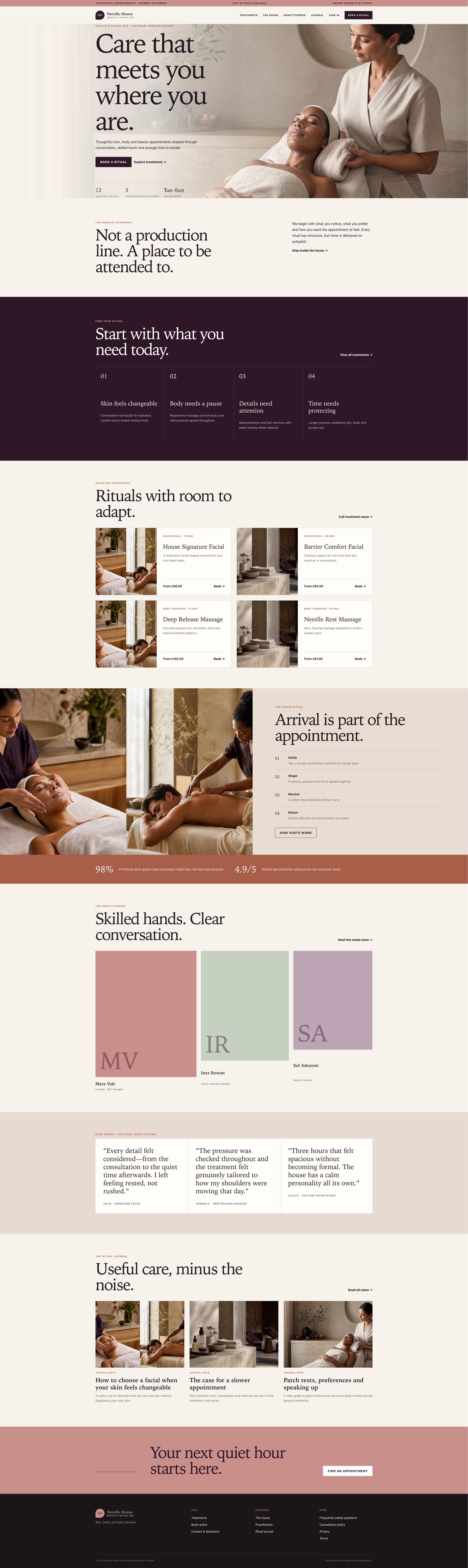 Nerelle House — Beauty & Ritual Spa public and administration screenshot 1