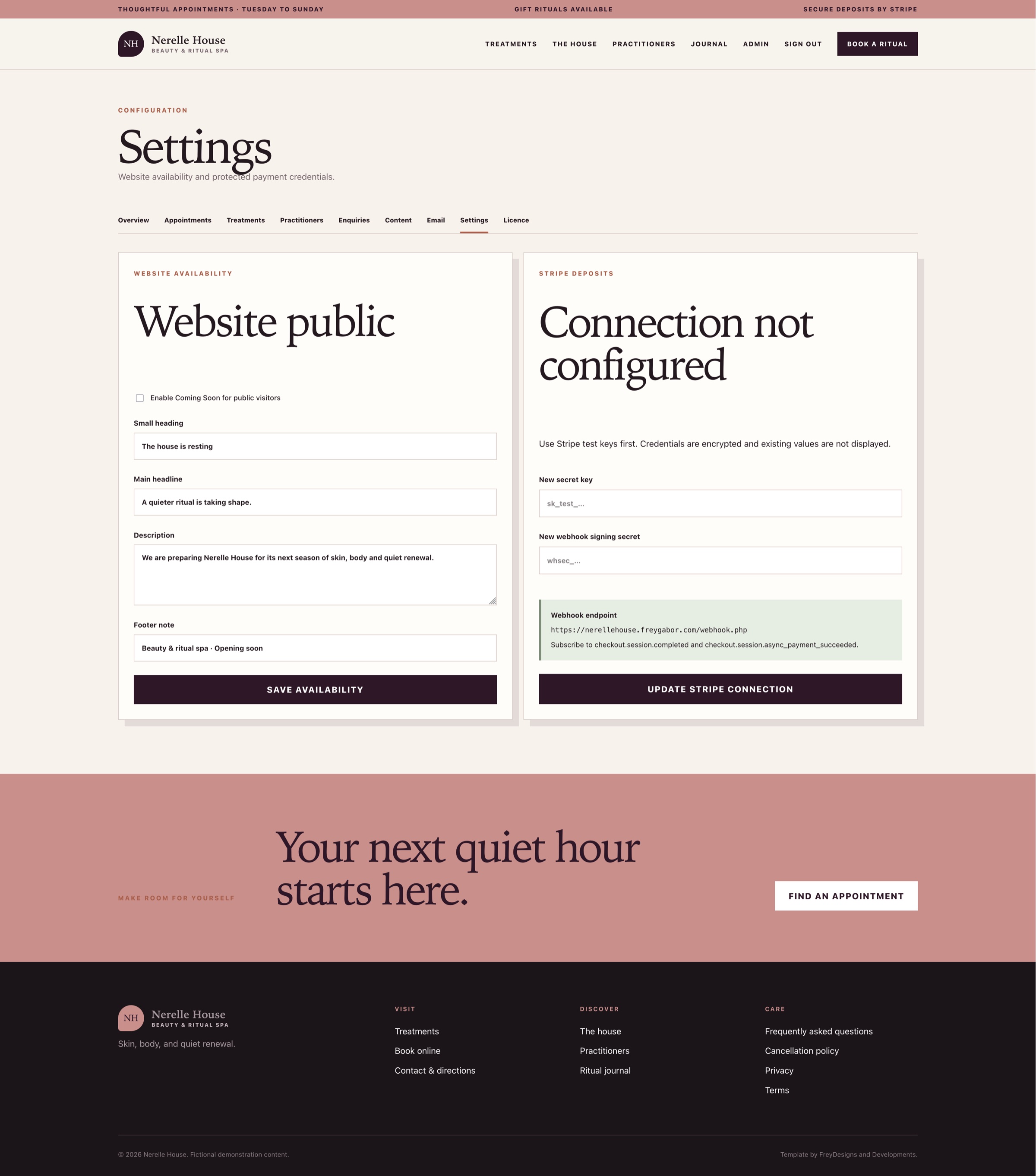 Nerelle House — Beauty & Ritual Spa public and administration screenshot 20