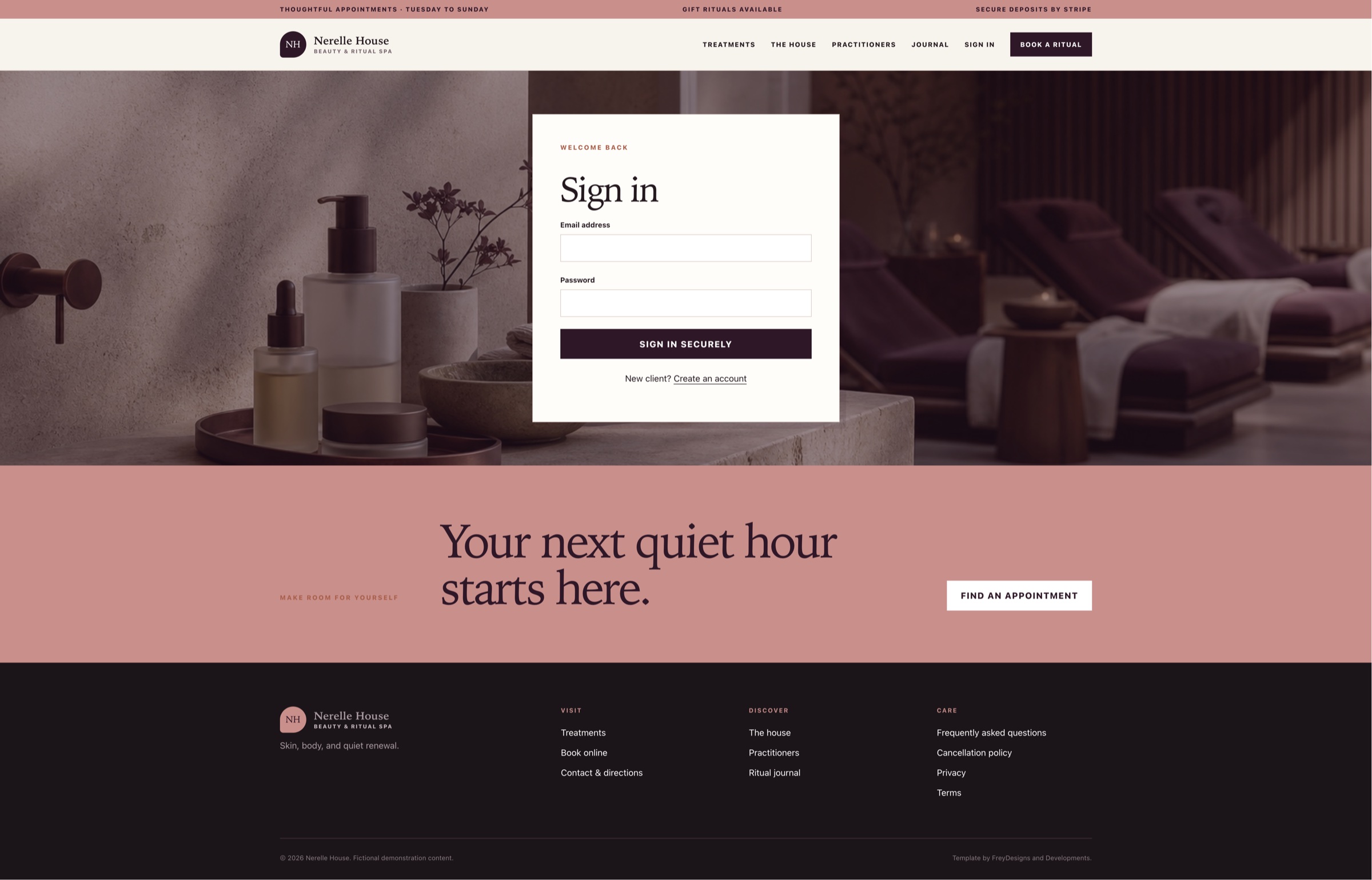Nerelle House — Beauty & Ritual Spa public and administration screenshot 6