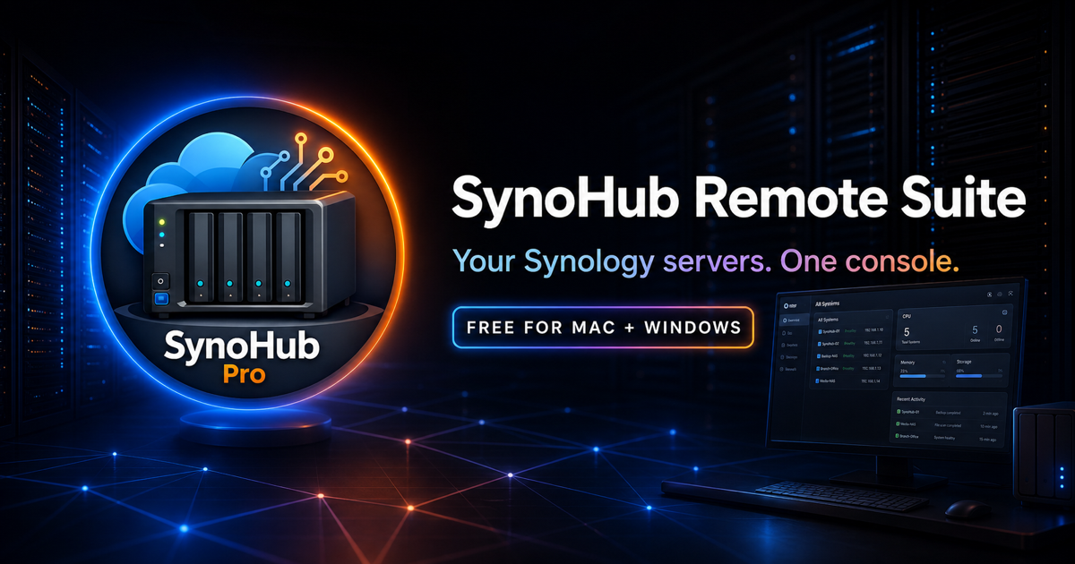 SynoHub Remote Suite product preview